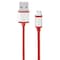 Power Up! Braided USB Cable w/ Metal Ends Micro USB 4ft Red 191-051829 - alternate 2